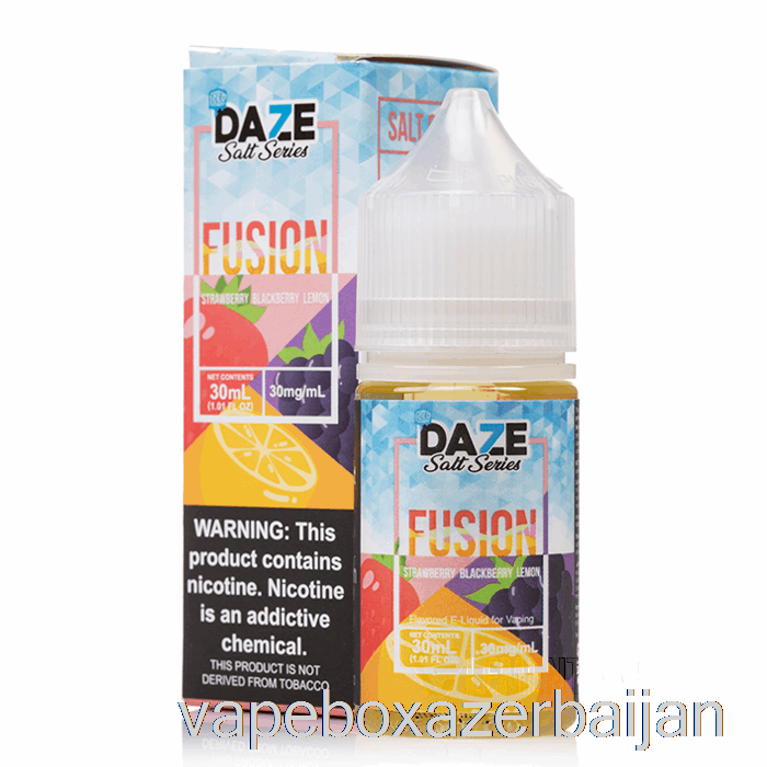E-Juice Vape ICED Strawberry Blackberry Lemon - 7 Daze Fusion Salt - 30mL 30mg